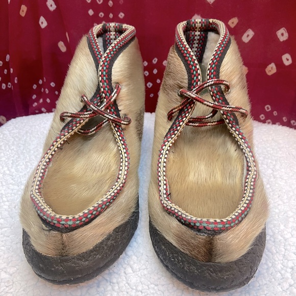 Vintage Fimbul Norway Sami Reindeer fur boots - Picture 2 of 8